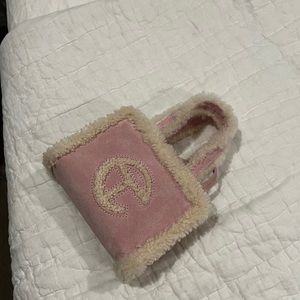 Telfar X Ugg small pink bag